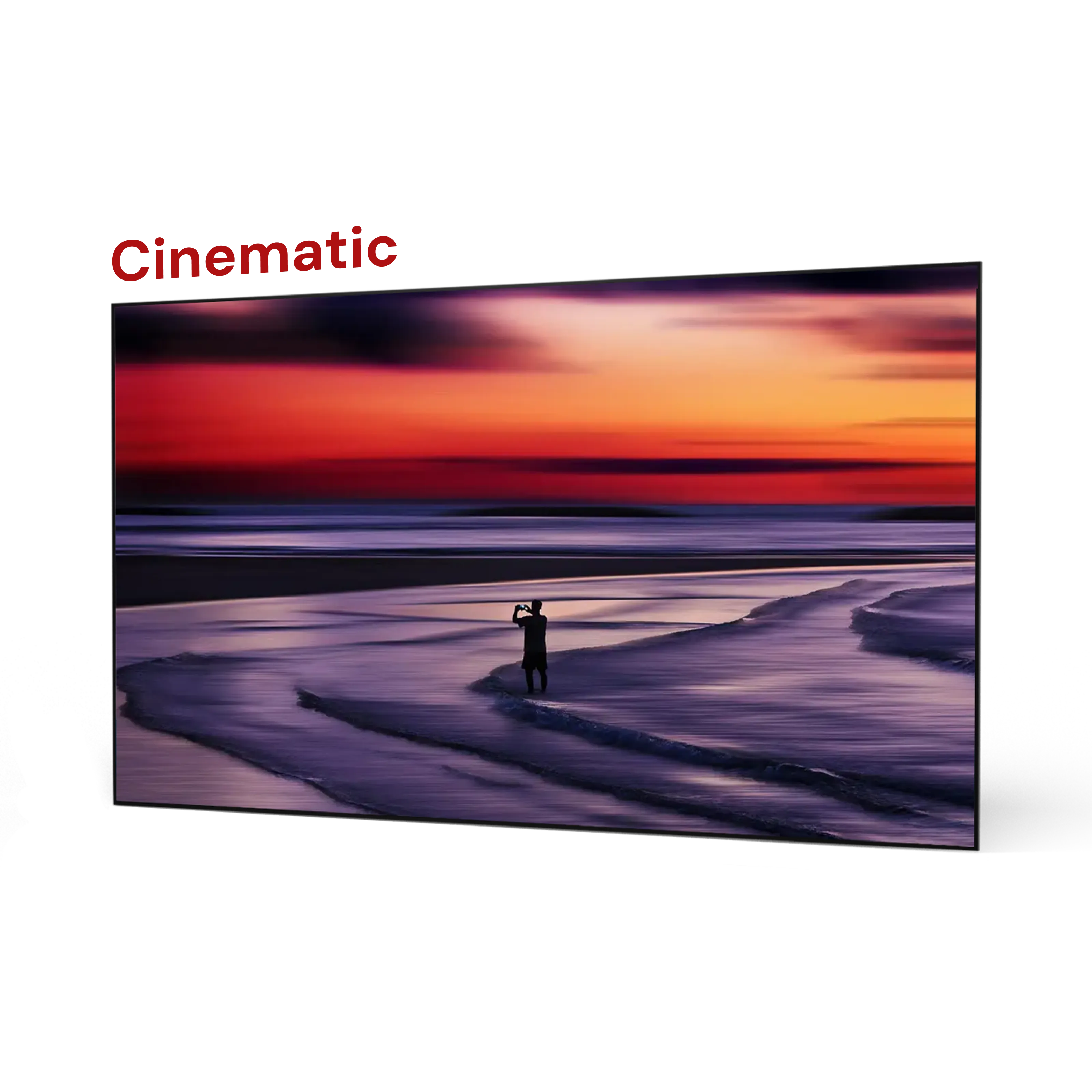 Écran ALR cinématographique lenticulaire de 120'' à 132''