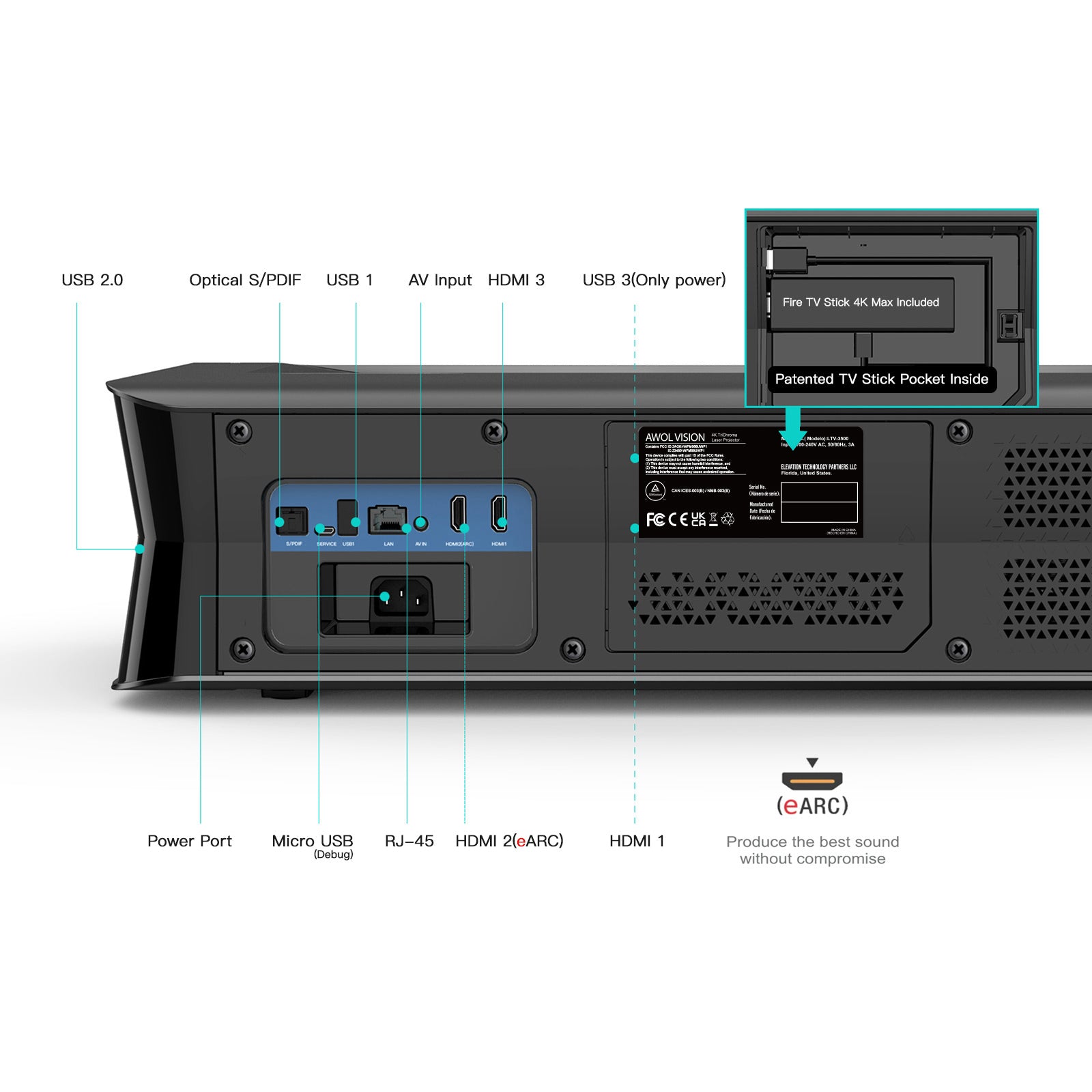 Projecteur Laser Triple 4K 3D LTV-3000 Pro