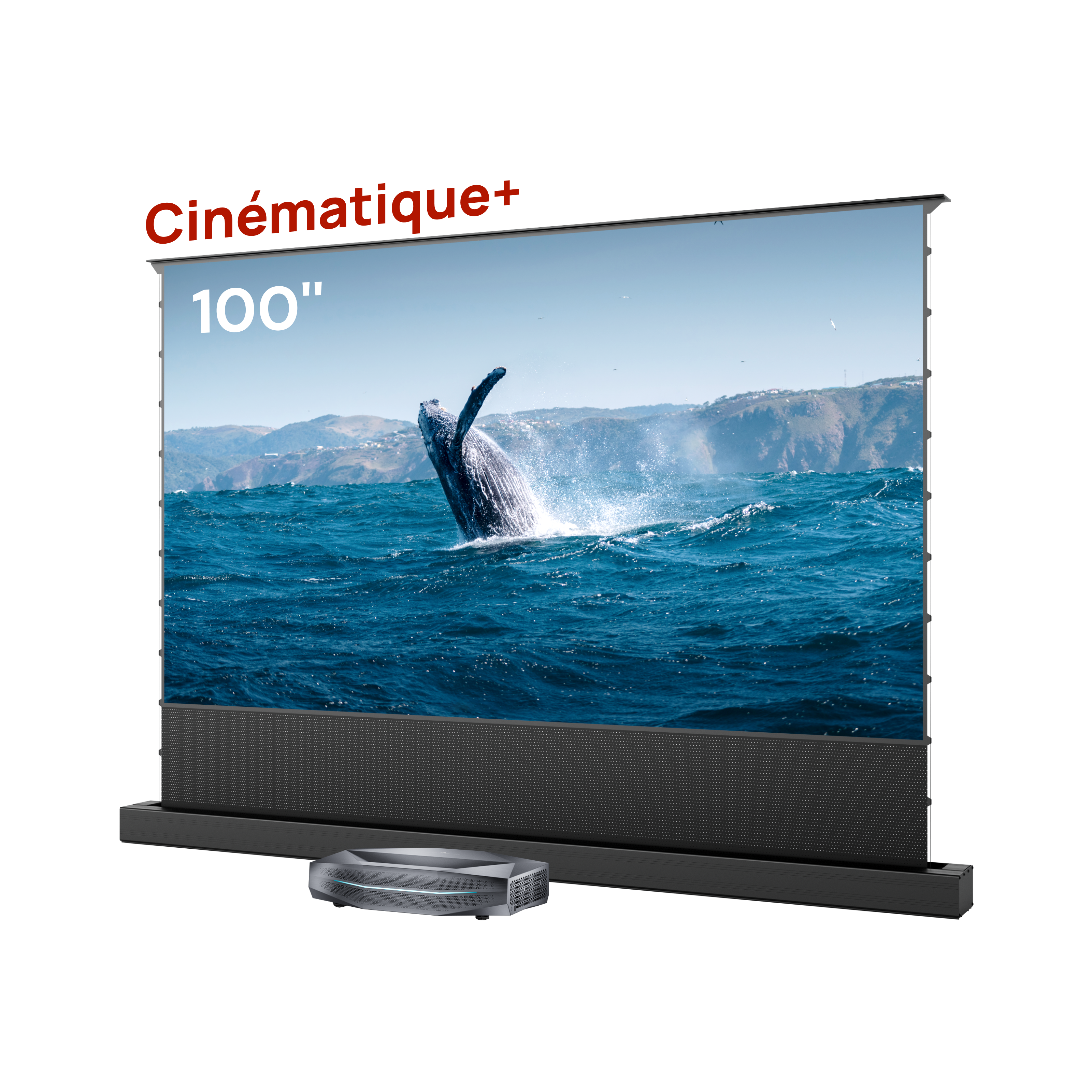 Aetherion Max + Écran ALR autoportant à levage 100''-120''