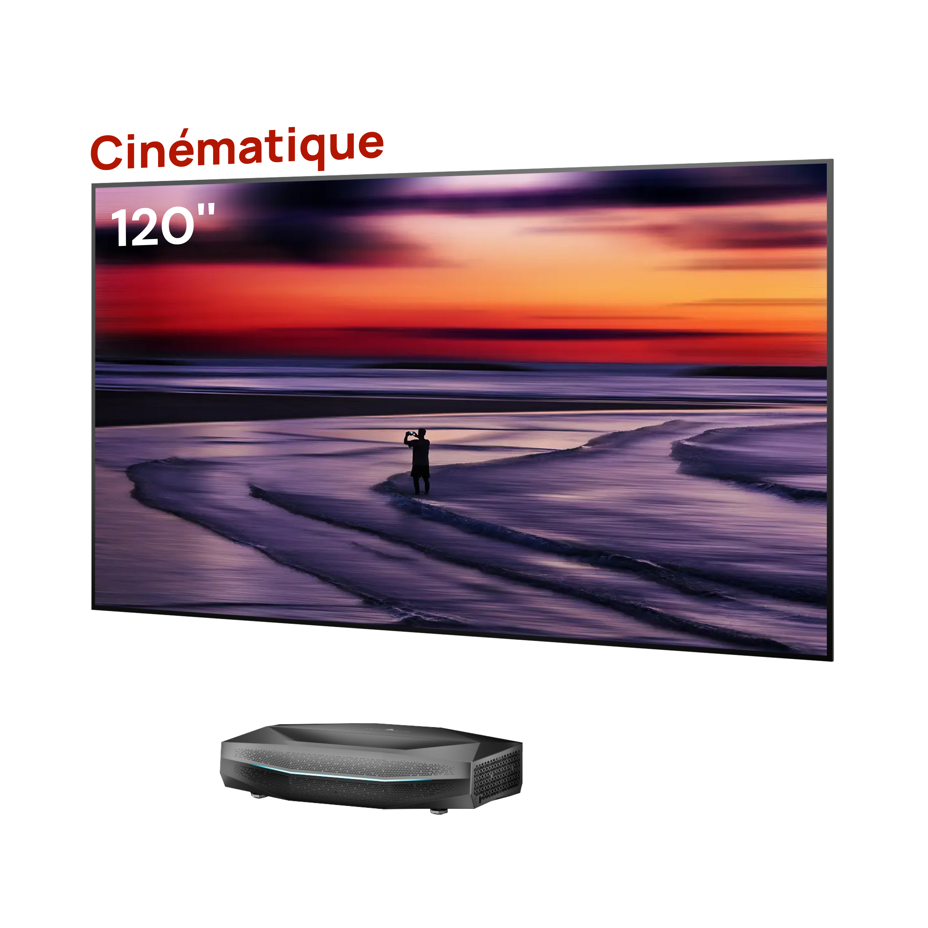 Aetherion Pro + Écran ALR Cinématographique 120''